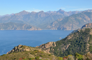 Spectacular views of the Porto Gulf and the Nature Reserve of Scandola on the west coast of Corsica.