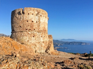 Tour de Turghiu, a beautiful Genoese watchtower dominating the arresting landscapes of the west coast of Corsica