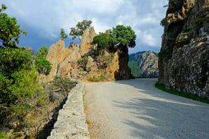 Beautiful scenery of Corsica's west coast.
