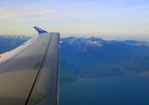 Amazing bird's eye view of Corsica's east coast from the plane.