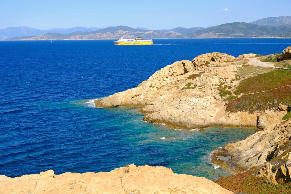 The Corsica Ferries company runs various maritime connections between Corsica and the mainland ports in France or Italy.