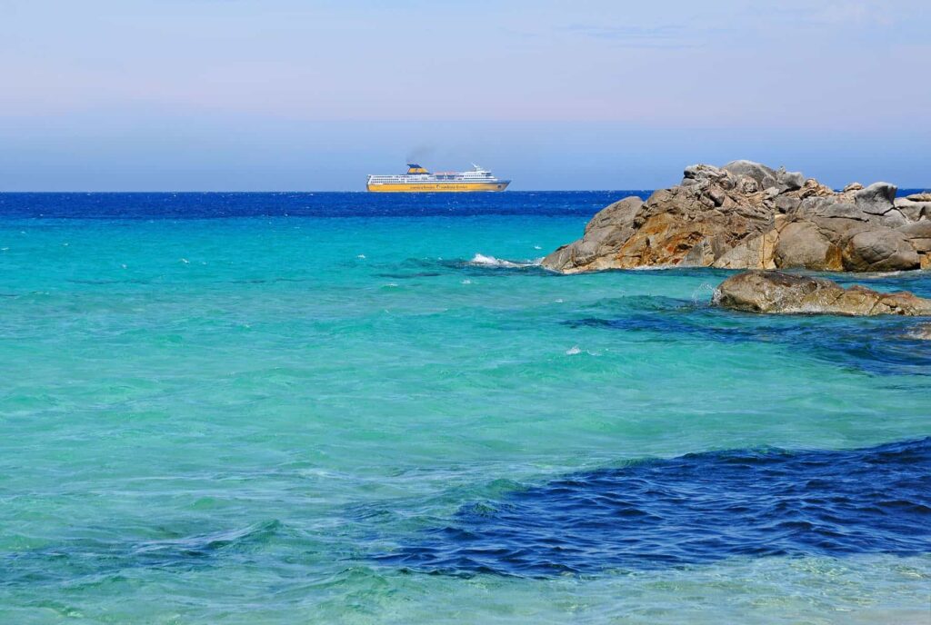 From your ferry, you can admire Corsica's glorious coastline dotted with over 200 beaches.