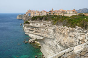 Perched dramatically atop limestone white cliffs, the medieval town of Bonifacio remains Corsica's top attraction.