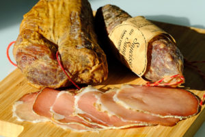 Lonzu is a salted tenderloin with supple fresh aromas, sweet nutty flavours and a firm texture.