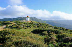 Beautifully restored Moulin Mattei is exposed to breathtaking views across the rugged west coast.