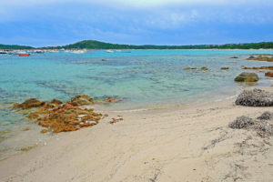 The shimmering sandy curve of Pinarello offers first-rate conditions for long coastal walks.