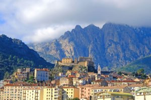 Corte, Corsica's historic capital, is located at the foot of the island's highest mountains.