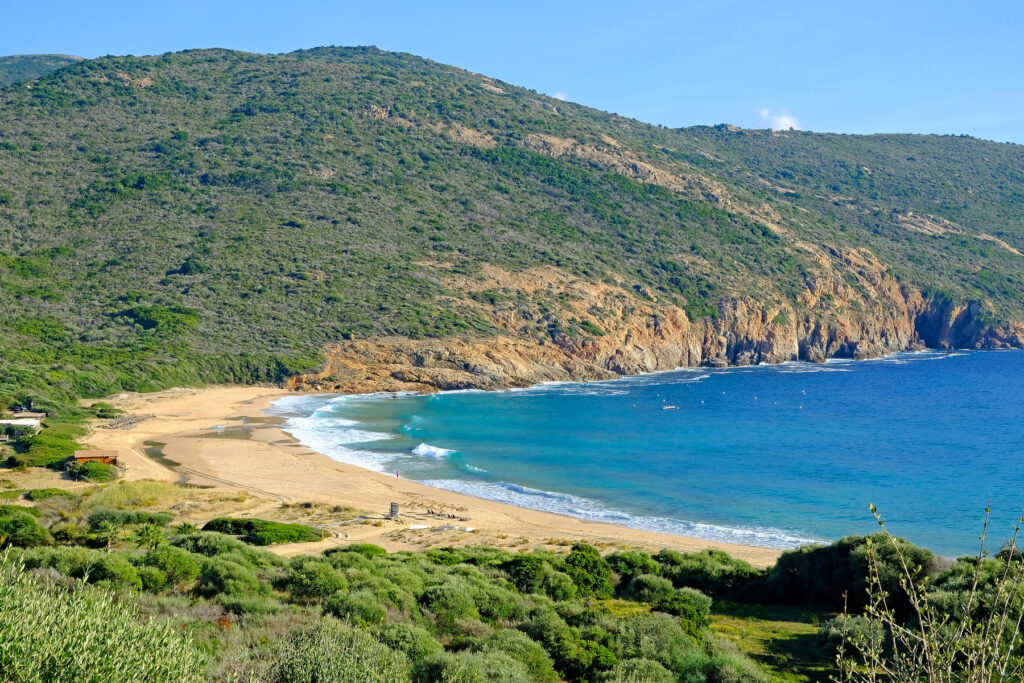 The spectacular Arone beach on Corsica's west coast is a wild retreat perfect for nature lovers.