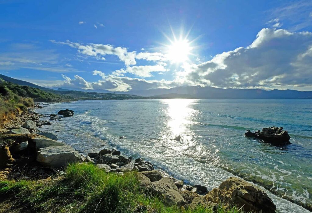 Whether visiting the coast or Corsica's beautiful mountains, travellers should use protection to shield them from the strong Mediterranean sun.