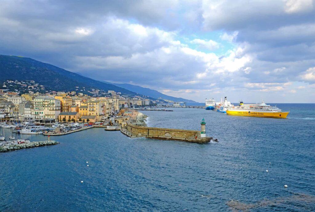 Corsica Ferries offers year-round crossings to the port of Bastia.