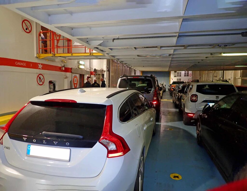 During embarkation, follow the staff member's guidance to the correct parking place.