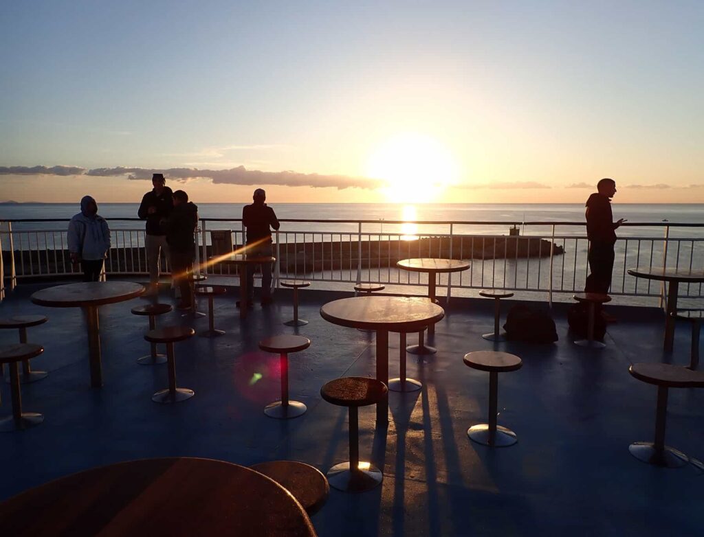 Passengers travelling with dogs will find ferry areas specifically designed for the pet’s needs.