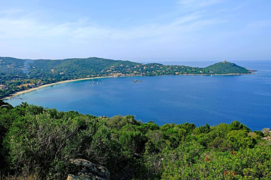 Campomoro is an idyllic coastal village in southwest Corsica, famed for its sandy beach, crystalline waters, and a Genoese tower that overlooks the bay.