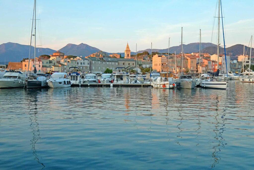Saint-Florent, a charming coastal town celebrated for its beautiful marina, paradisiacal sandy beaches and lush vineyards.