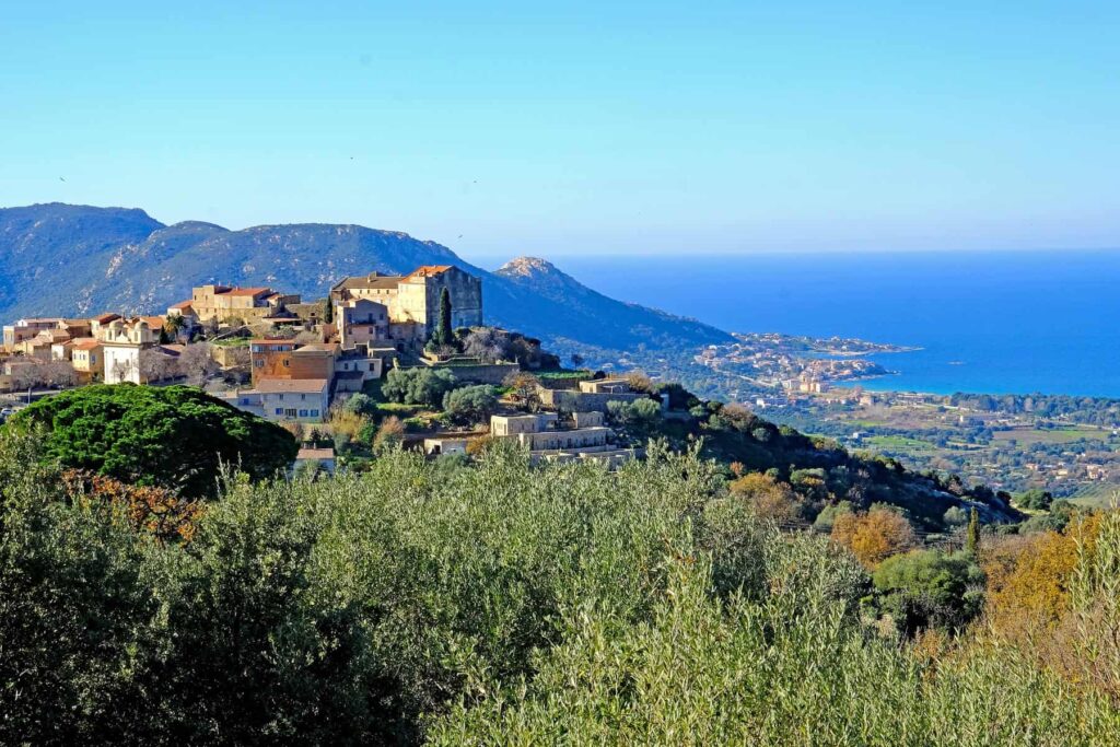 Pigna is a charming, traditional Corsican village perched on a hillside in the Balagne region.