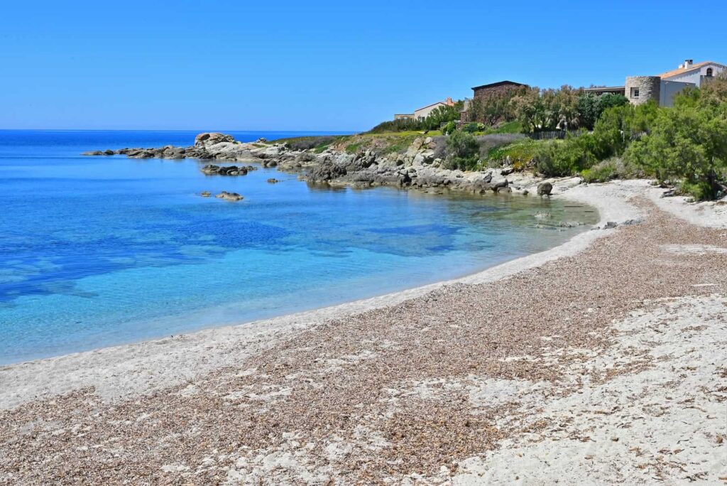 Cala di Furnellu's pretty shores are a great location to watch Corsica's evocative sunsets.