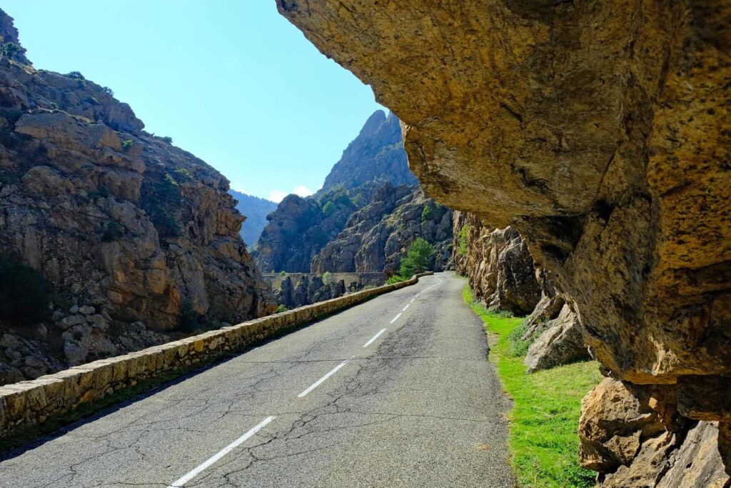 The wild canyon of Scala Santa Regina links Corsica's eastern territory with the remote Niolo valley.