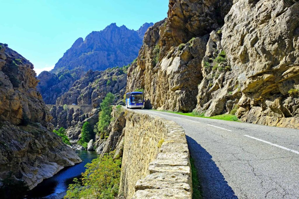 Public transport in Corsica is limited- rent a car to reach every corner of the island.