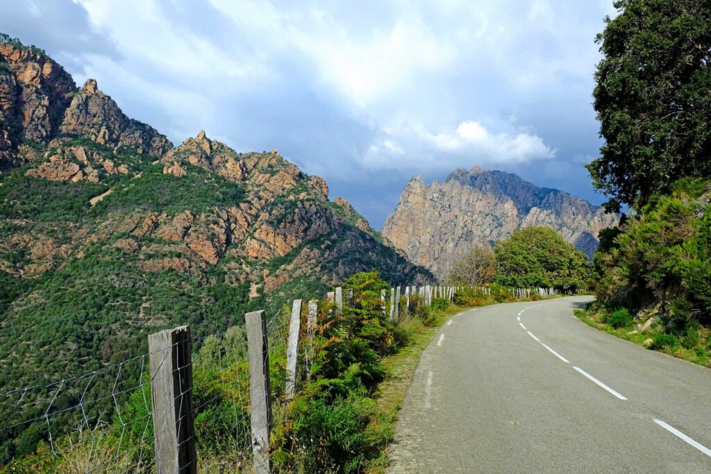 Smaller rental cars are more suitable for Corsica's narrow and winding roads.