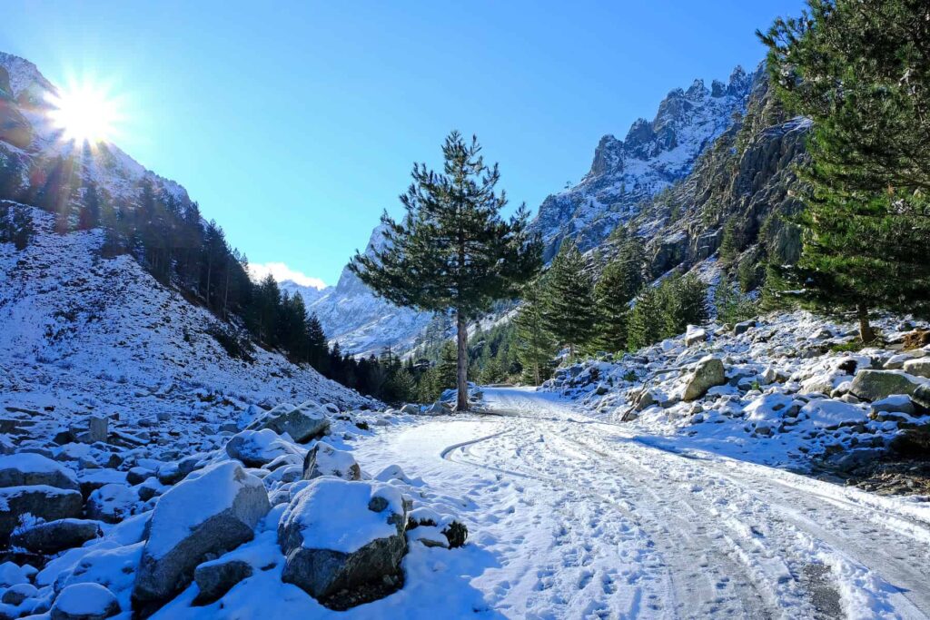 If you plan high-altitude drives in winter, make sure you have winter tyres or snow chains.
