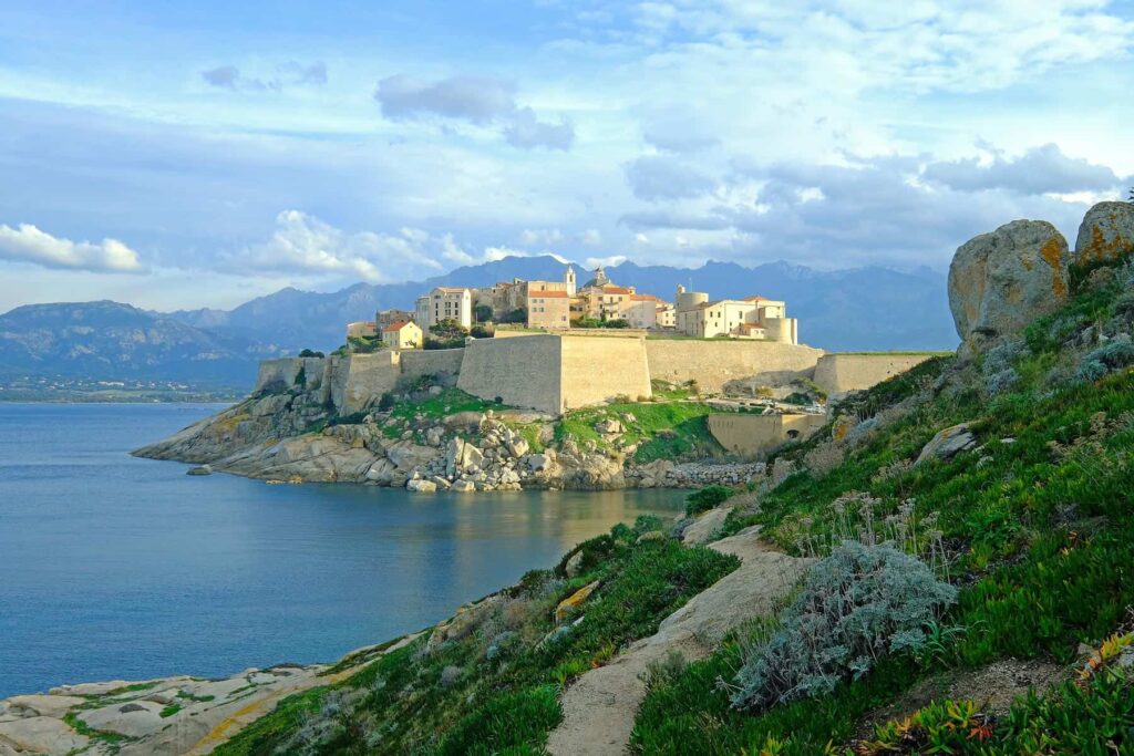 The mighty Genoese citadel crowns Calvi, its ancient walls guarding centuries of history and stunning coastal views.