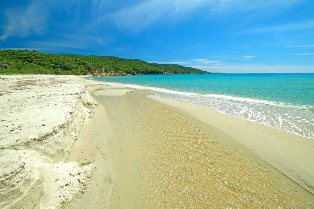 Cupabia, a beautiful beach on Corsica's west coast, remains mostly uncommercialised, oozing unspoilt charm.