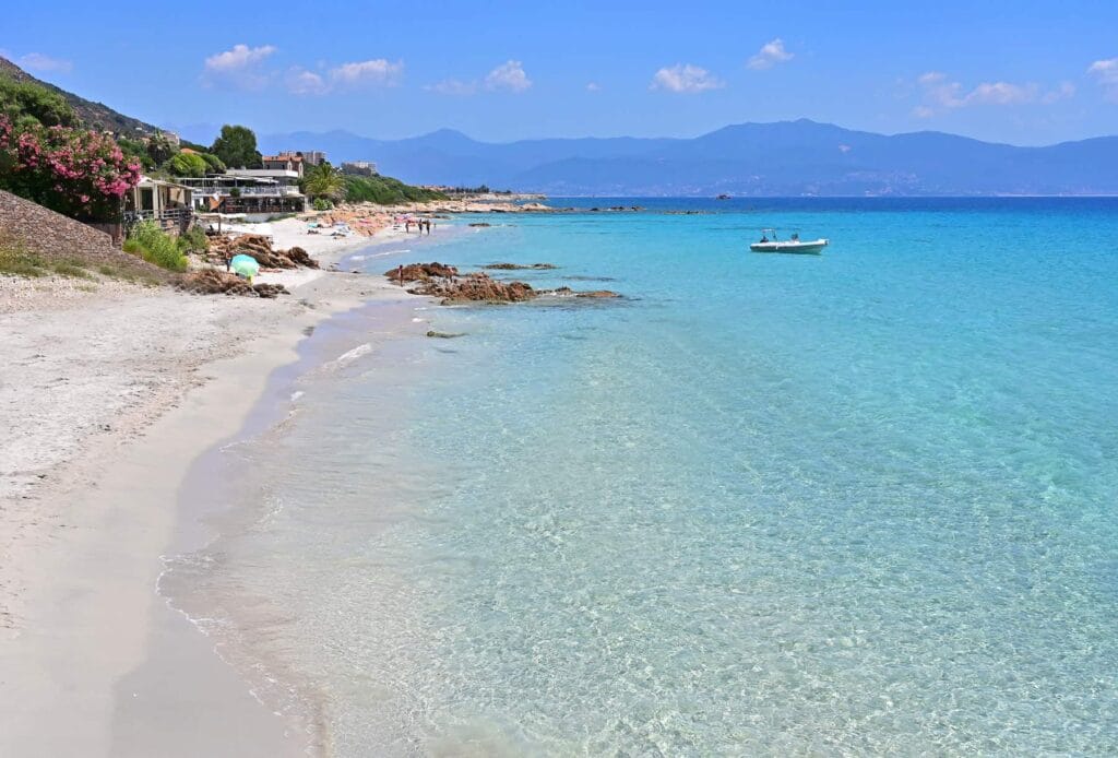 Barbicaja Beach is Ajaccio's true coastal gem, offering visitors translucent water and soft white sand.