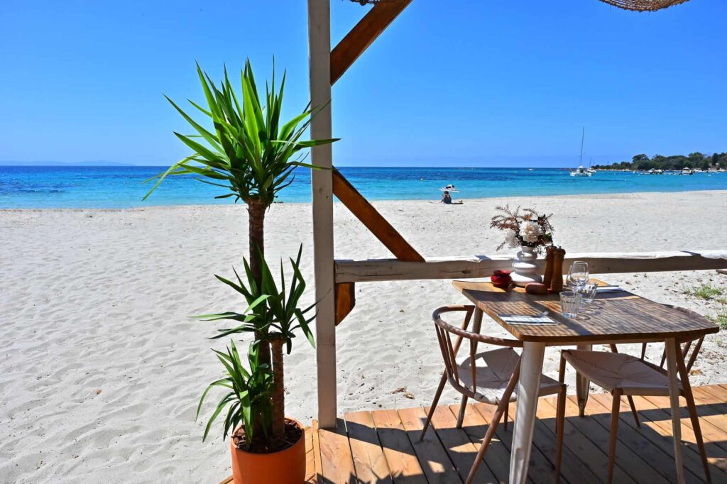 Santa Lima Beach, on Ajaccio's Route des Sanguinaires, is a blissful place with a low-key ambience and inviting restaurants.