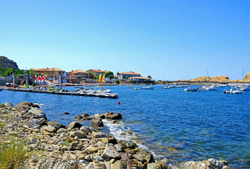 Plage Nautique is where Ile Rousse comes alive with various water activities.