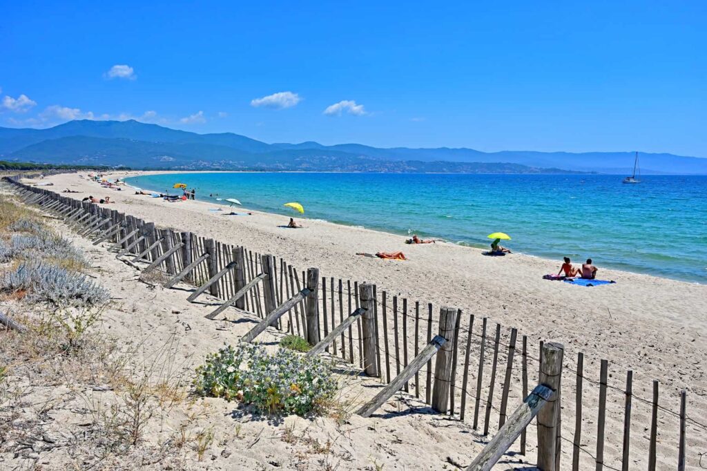 Modern hotels in eastern Ajaccio provide easy access to both the airport and Ricanto Beach.