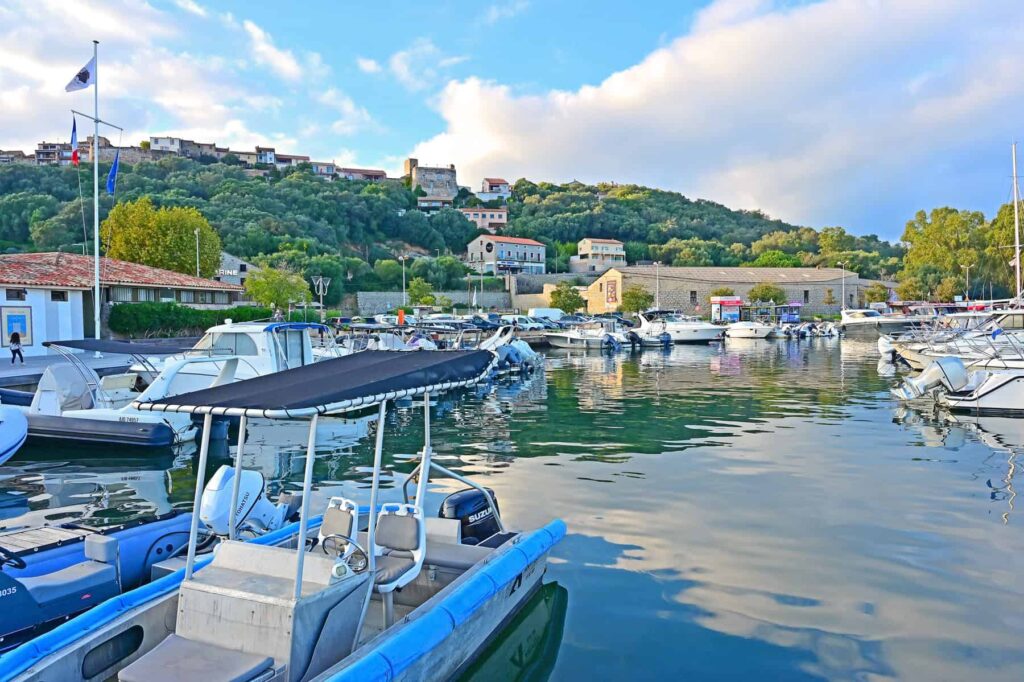 Porto Vecchio's old town is a short uphill walk away from the port.