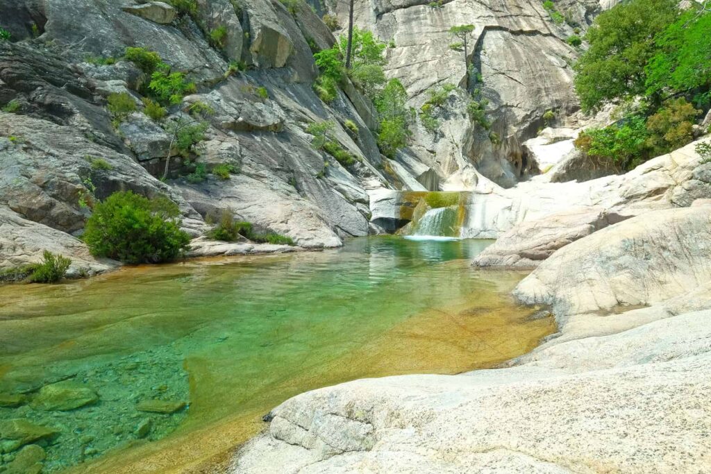 Always check weather reports before setting out on a river adventure in Corsica.