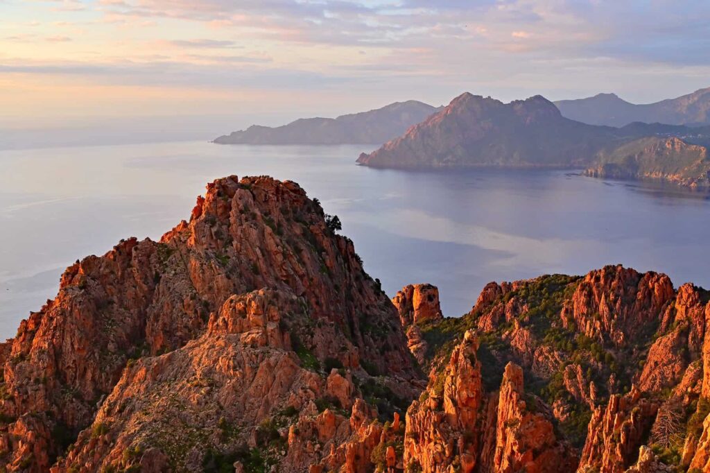 A steady sea breeze helps keep Corsica’s coastline comfortable during summer heat.