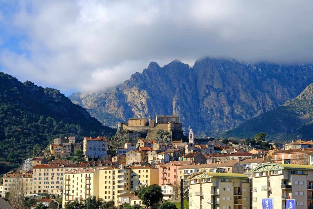Although hot in August, Corte has immediate access to two magnificent gorges with cool water.