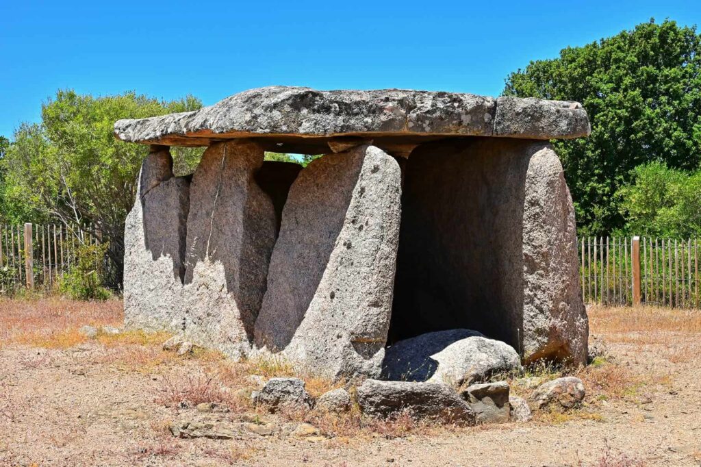Dolmen de Funtanaccia- Corsica’s best-preserved megalithic tomb, weighing over 15 tonnes.