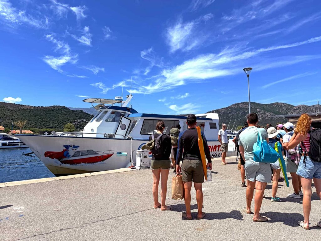 Saint Florent marina is the departure point for boat transfers to the beaches of Saleccia and Lotu.