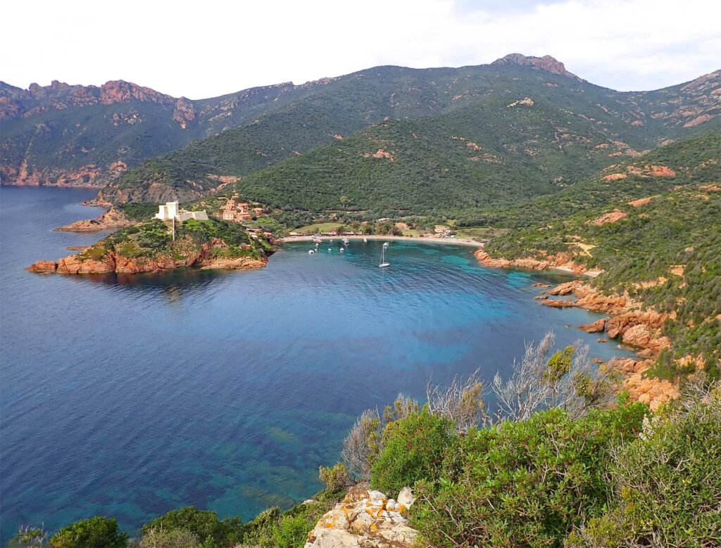 Most boat tours in the Gulf of Porto include a stop in the secluded village of Girolata.