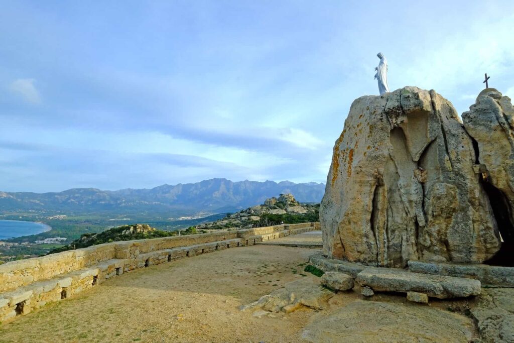 Notre-Dame de la Serra overlooks Calvi Bay and the historic Citadel- a perfect spot to witness the sunset.