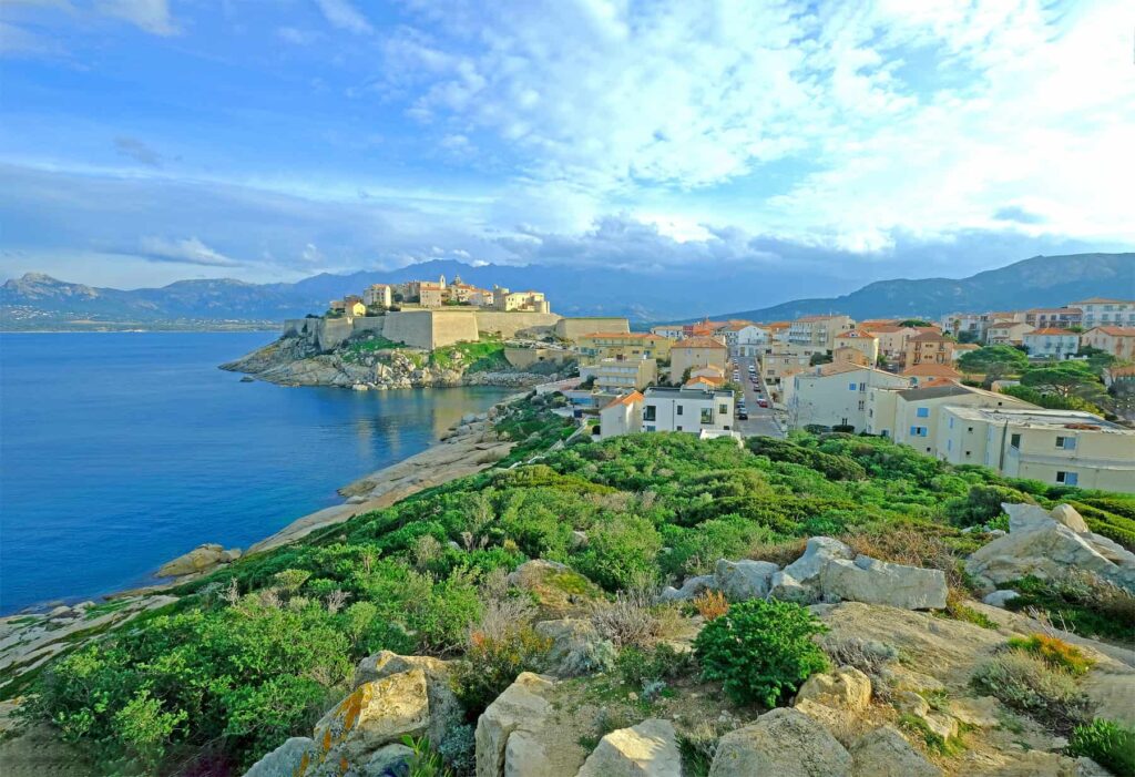 Calvi’s iconic Citadel rises from the Mediterranean, making it one of the most beautiful bases for exploring Corsica.