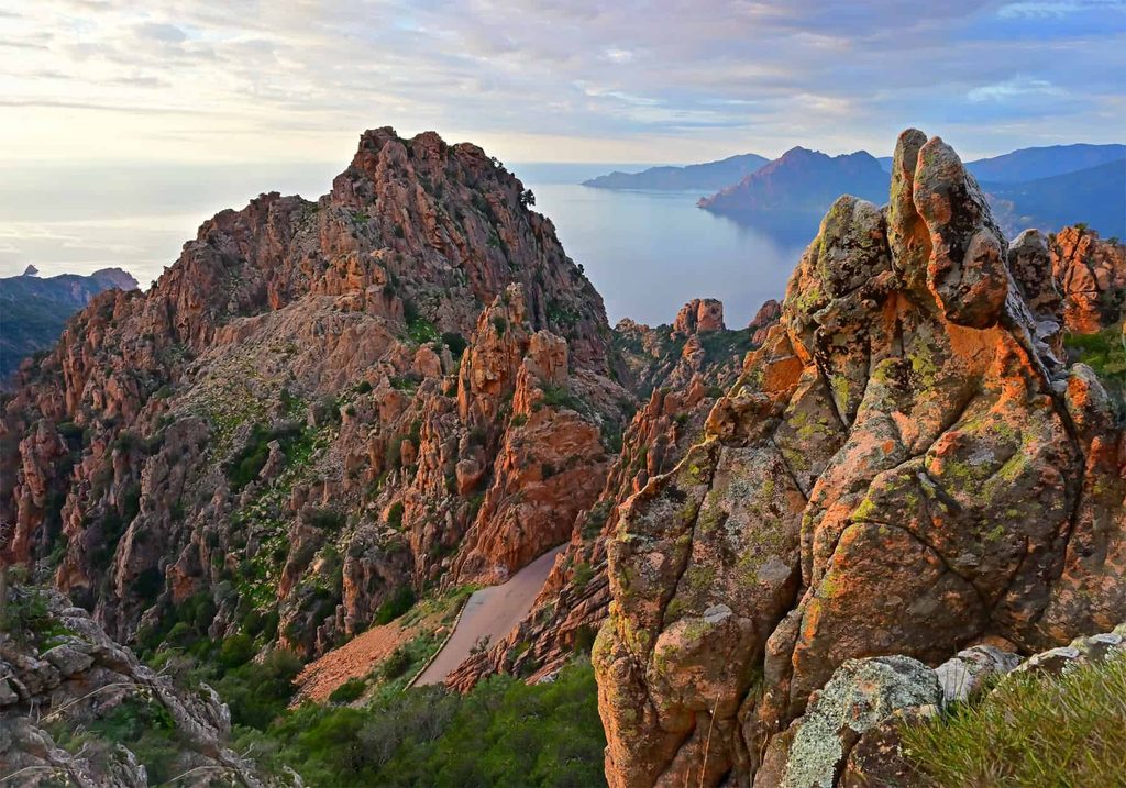From Bastia to Figari- a road trip across Corsica leads through the famous Calanches de Piana.