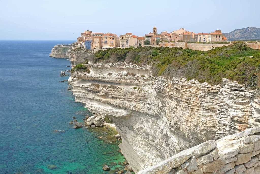 Perched atop white limestone cliffs, Bonifacio is one of Corsica's most spectacular sights, best admired from the sea.