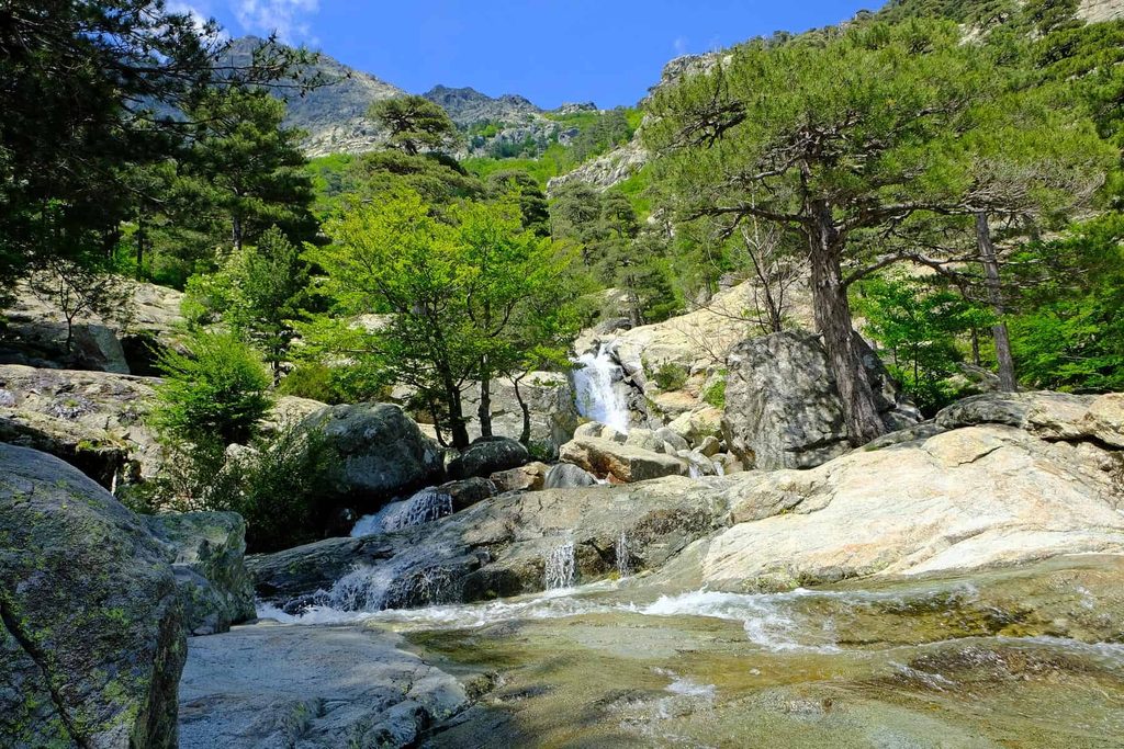 Hidden in the forests of Vizzavona, Cascades des Anglais is a beautiful mountain retreat with cascading waterfalls and emerald pools.