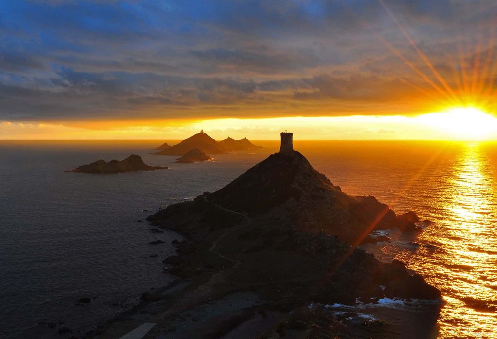Rugged cliffs, pristine waters and mesmerising sunsets make Iles Sanguinaires a must-see near Ajaccio.